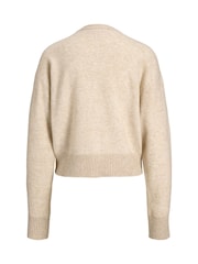 JJXX Cream Knitted Cardigan - Image 6 of 8
