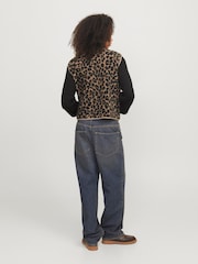 JJXX Leopard Animal Print Teddy Vest - Bild 3 von 7