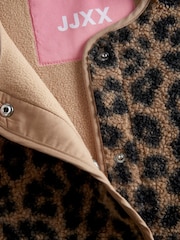 JJXX Leopard Animal Print Teddy Vest - Bild 6 von 7