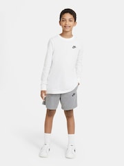 Nike Grey Club Jersey Shorts - Image 4 of 7
