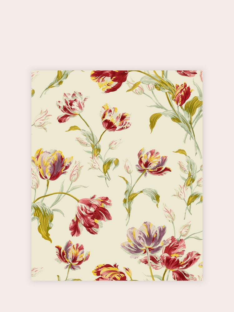 Laura Ashley Cranberry Gosford 10M Wallpaper - Image 2 of 4