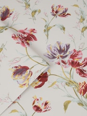 Laura Ashley Cranberry Gosford 10M Wallpaper - Image 3 of 4