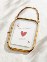 Personalised Hand Stitched Ace Of Hearts Playing Card Framed Print - Image 4 of 4