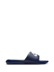 Nike Navy/White Victori One Sliders - Image 1 of 6