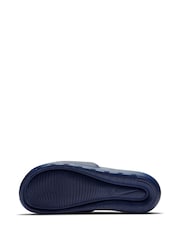 Nike Navy/White Victori One Sliders - Image 4 of 6