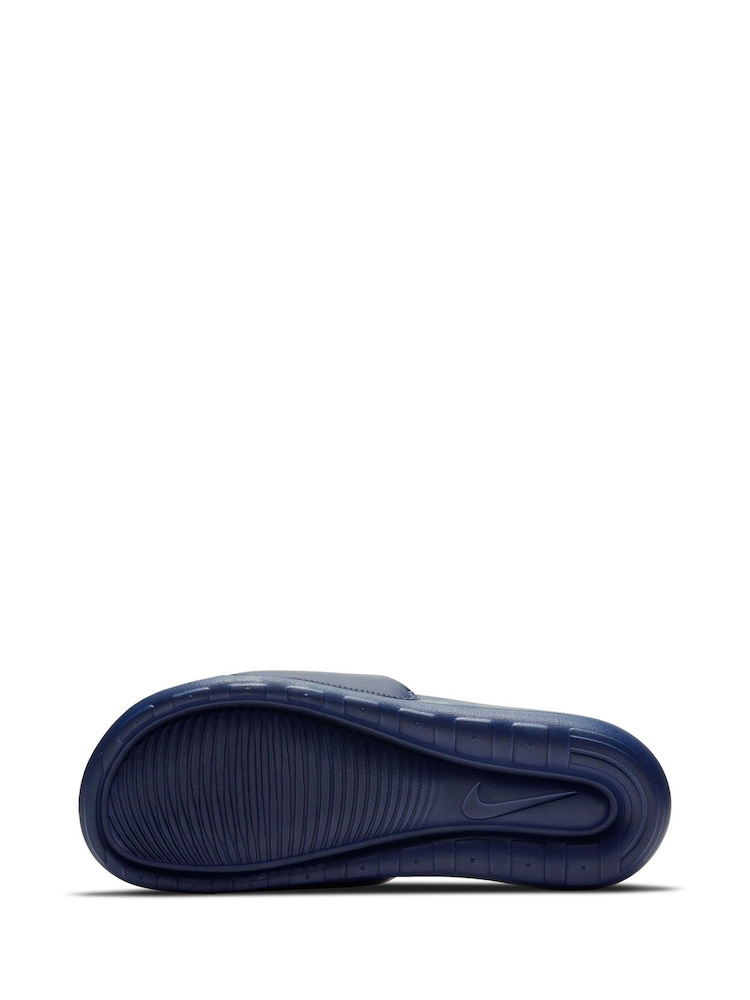 Nike Navy/White Victori One Sliders - Image 4 of 6