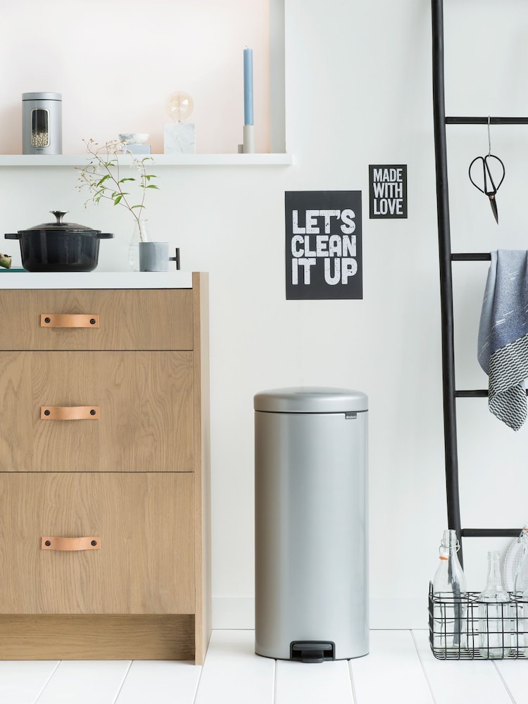 Brabantia Metallic Grey NewIcon 30L Pedal Bin - Image 1 of 5 Brabantia Metallic Grey NewIcon 30L Pedal Bin - Image 1 of 5