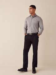 Neutral Brown Single Cuff Cotton Twill Shirt - Image 2 of 9