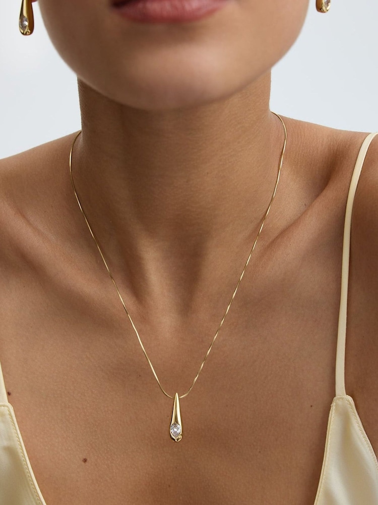 D.Louise Mini T-bar Necklace - Attēls 2 no 4