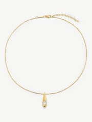 D.Louise Mini T-bar Necklace - Attēls 3 no 4