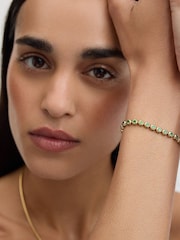 D.Louise klassisk tennisarmband med bezel - Bild 1 av 4