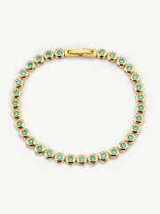 D.Louise klassisk tennisarmband med bezel - Bild 3 av 4