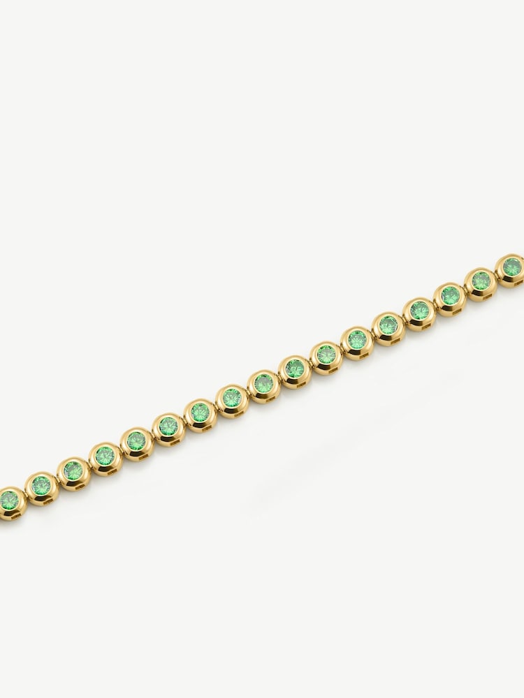 D.Louise klassisk tennisarmband med bezel - Bild 4 av 4