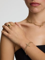 D.Louise Love Link T Bar Chain Bracelet - Bild 3 von 5