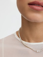D.Louise Luxe Graduated Tennis Necklace - صورة 3 من 5