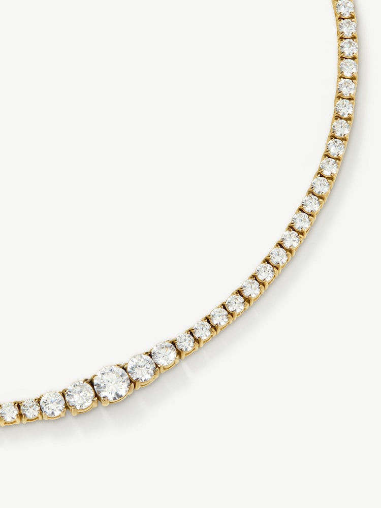 D.Louise Luxe Graduated Tennis Necklace - صورة 5 من 5 D.Louise Luxe Graduated Tennis Necklace - صورة 5 من 5