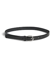 PIECES Black Leather Belt - Image 3 of 3
