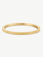 D.Louise Gold Tone Mini Pleat Bangle - Image 5 of 6