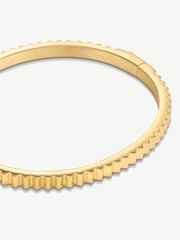 D.Louise Gold Tone Mini Pleat Bangle - Image 6 of 6