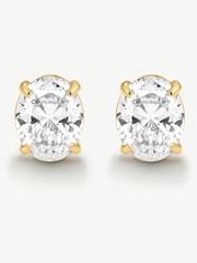 D.Louise Bold Oval Solitaire 2.5 ct Earrings - Bild 3 von 4