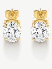 D.Louise Bold Oval Solitaire 2.5 ct Earrings - Bild 4 von 4