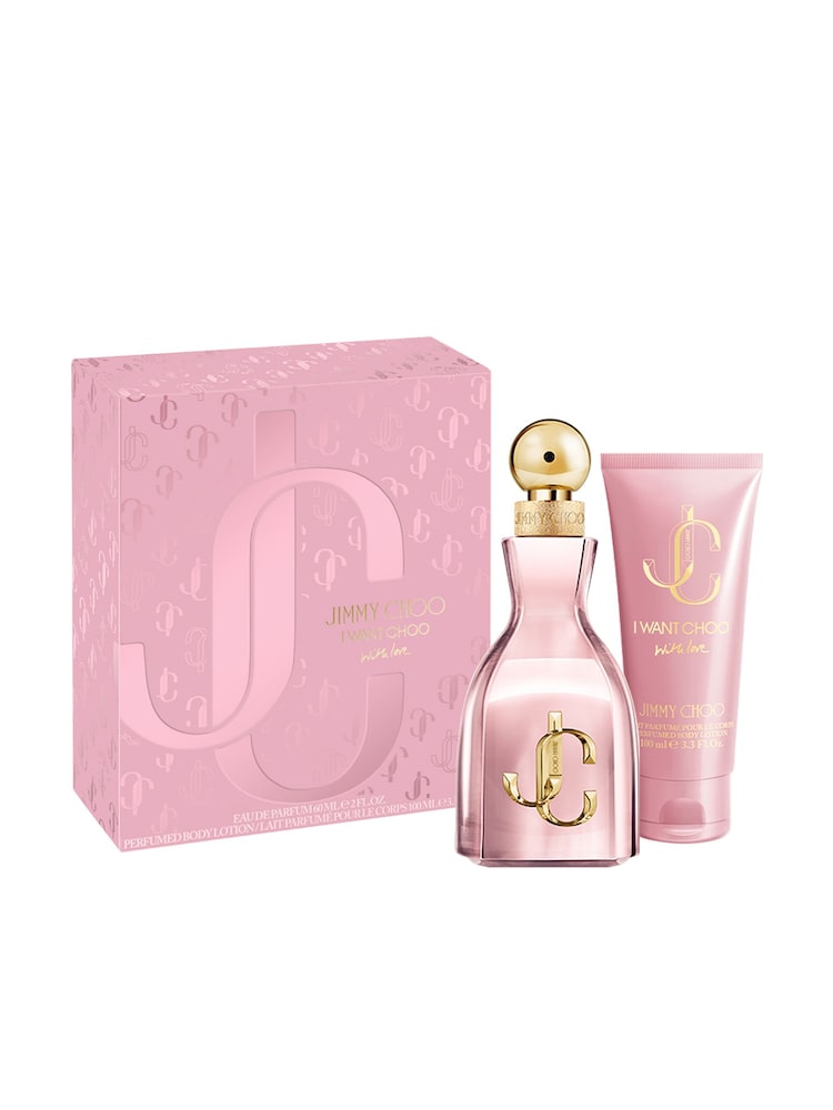 Jimmy Choo I Want Choo With Love Eau de Parfum 60ml Gift Set - Image 1 of 3 Jimmy Choo I Want Choo With Love Eau de Parfum 60ml Gift Set - Image 1 of 3