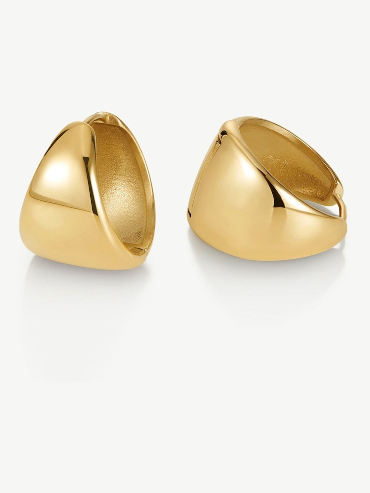 D.Louise Bold Tapered Hoops - Imaginea 2 din 3
