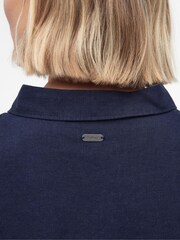 Barbour® Navy Hampton Relaxed Fit Linen Shirt - Image 6 of 9