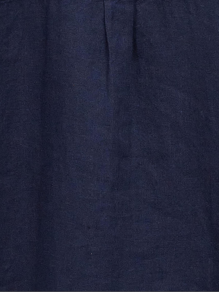Barbour® Navy Hampton Relaxed Fit Linen Shirt - Image 9 of 9 Barbour® Navy Hampton Relaxed Fit Linen Shirt - Image 9 of 9