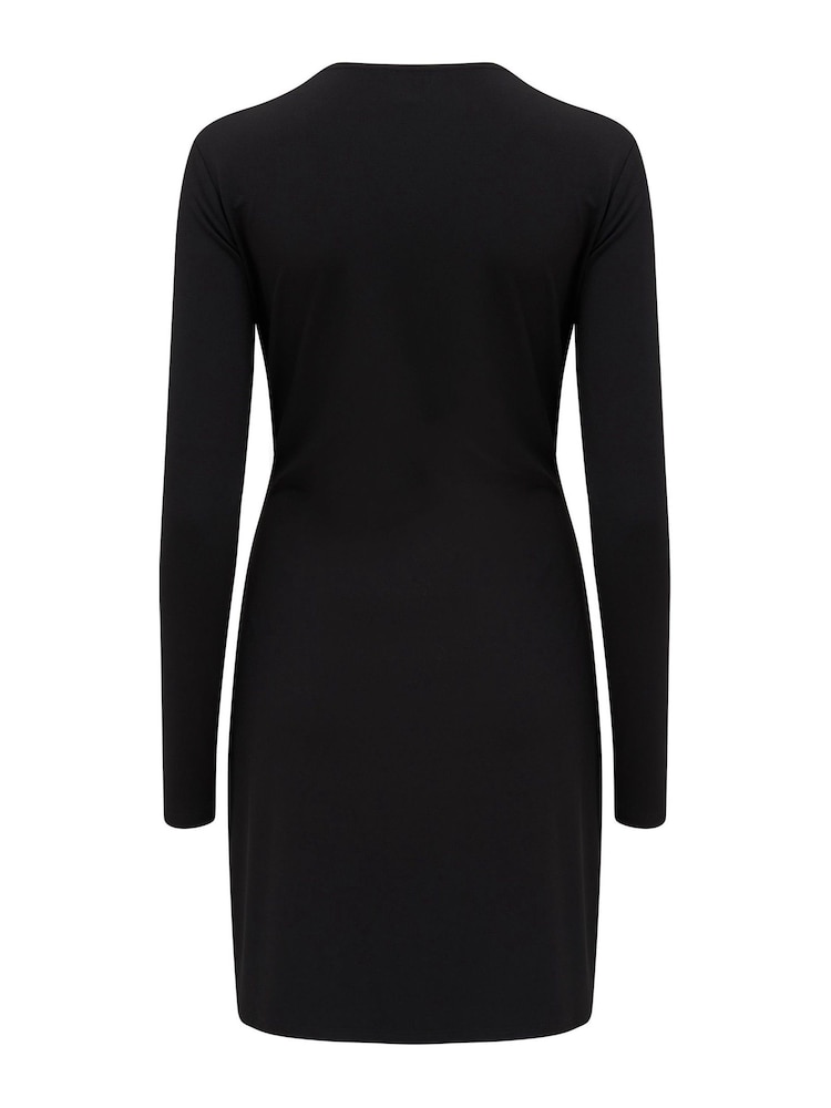 Pour Moi Black Bryony Slinky Dress - Image 5 of 5 Pour Moi Black Bryony Slinky Dress - Image 5 of 5