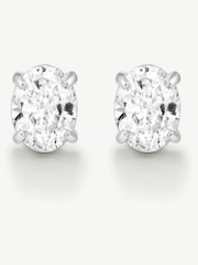 D.Louise Classic Oval Solitaire 1.25 ct Earrings - Imaginea 1 din 2