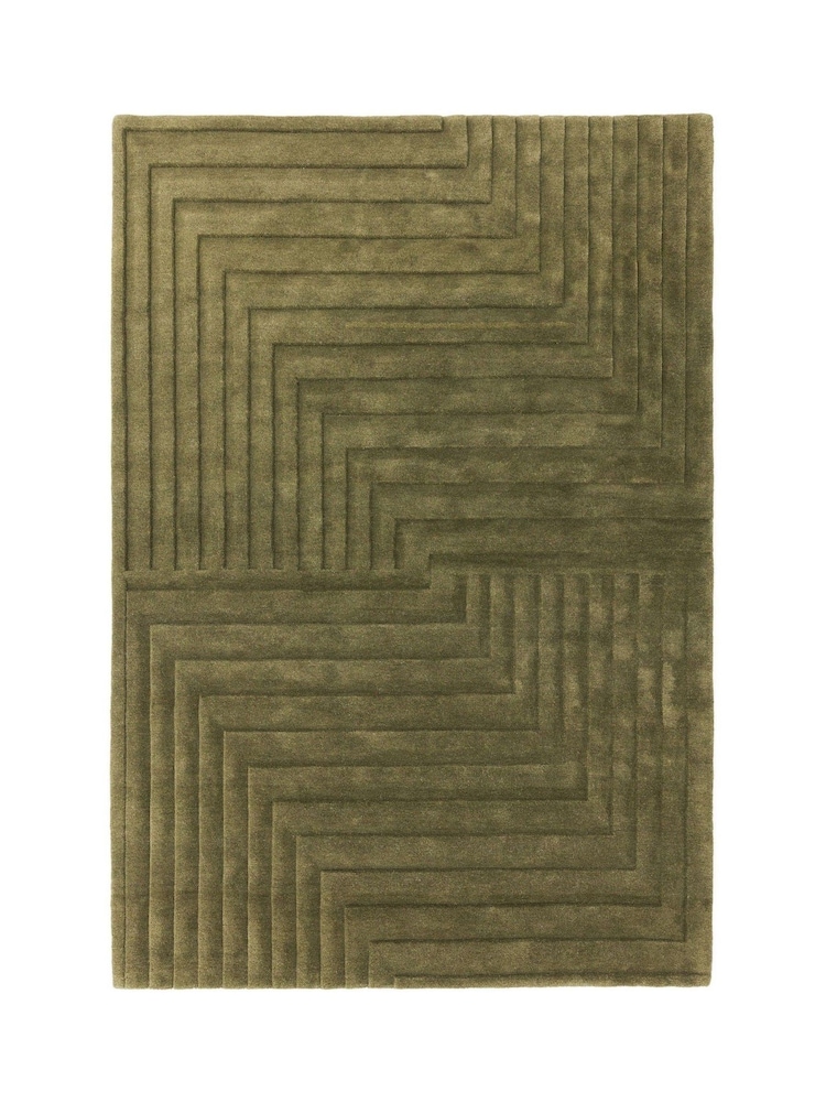 Asiatic Rugs Green Form Wool Rug - Image 1 of 1