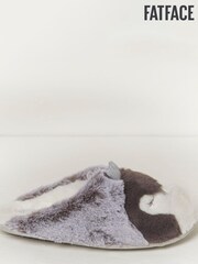 FatFace Grey Penelope Penquin Queen Slippers - Image 1 of 3