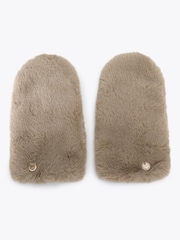 Carvela Fur Mittens Gloves - Imagen 1 de 3