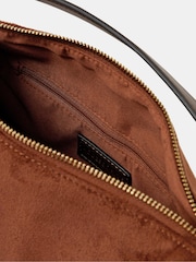 Accessorize Brown Faux Suede Handheld Bag - Image 2 of 3