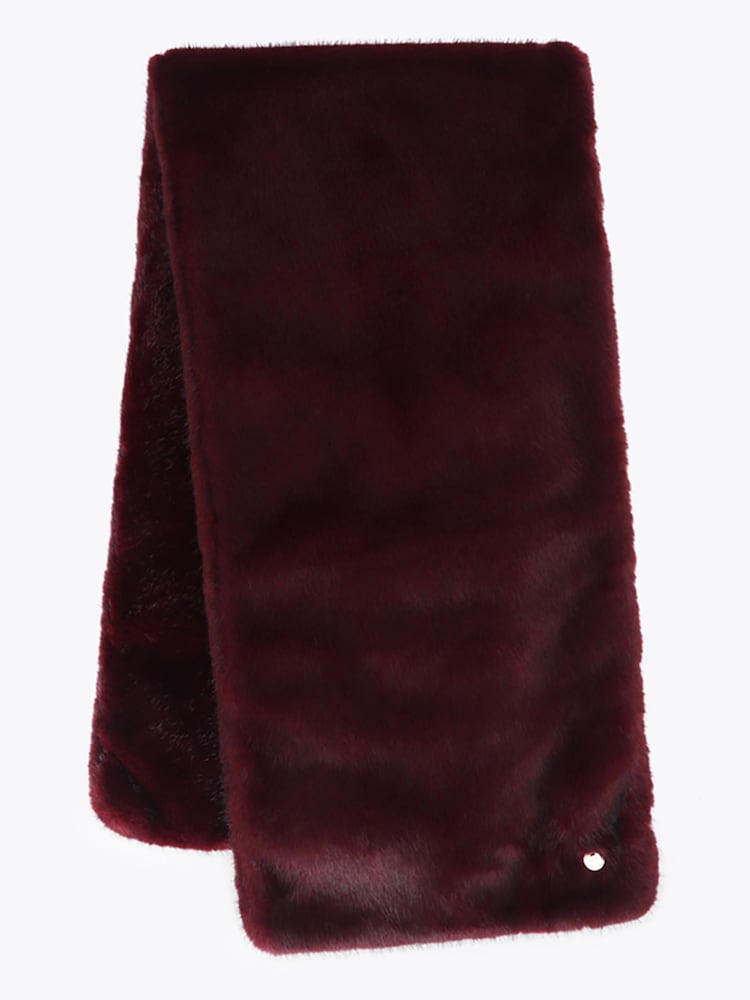 Rouge - Écharpe en fourrure Carvela - Image 1 de 3 Rouge - Écharpe en fourrure Carvela - Image 1 de 3