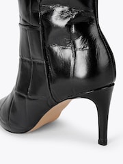 KG Kurt Geiger Black Strict Leather Ankle Boots - Image 4 of 4