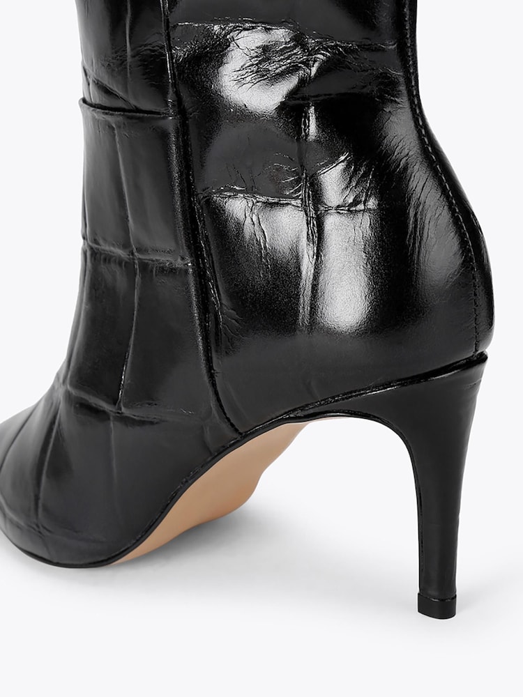 KG Kurt Geiger Black Strict Leather Ankle Boots - Image 4 of 4 KG Kurt Geiger Black Strict Leather Ankle Boots - Image 4 of 4