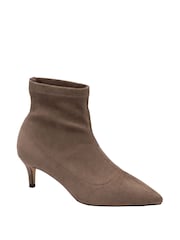 Ravel Tan Brown Imi Suede Sock Ankle Boots - Image 1 of 4