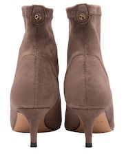 Ravel Tan Brown Imi Suede Sock Ankle Boots - Image 3 of 4