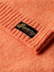Superdry Orange Slouchy Pattern Knit Jumper - Image 6 of 6