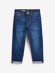 Blue Tapered Loose Fit Cotton Rich Stretch Jeans (3-17yrs) - Image 1 of 3