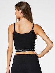 Pineapple Black Strappy Crop Top - Image 2 of 8
