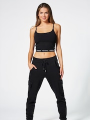 Pineapple Black Strappy Crop Top - Image 6 of 8