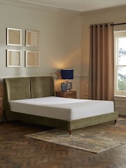 Plush Chenille Moss Green Flinton Upholstered Bed Frame - Image 2 of 6
