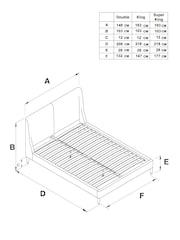 Plush Chenille Moss Green Flinton Upholstered Bed Frame - Image 4 of 6