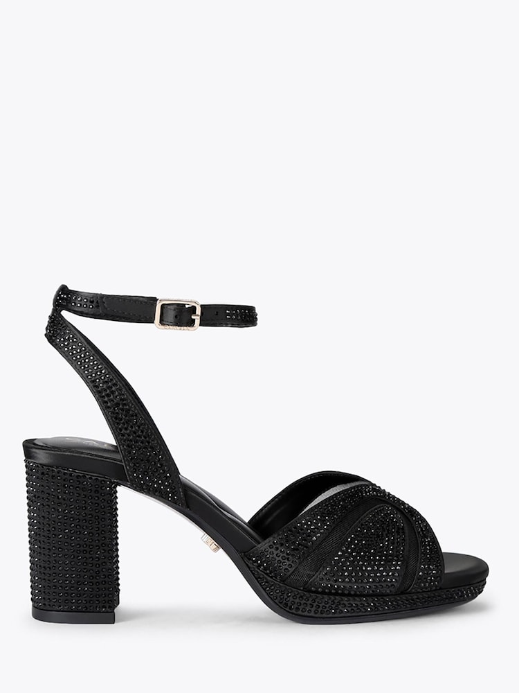 Negru - Carvela Fantastico Platform Embellished Heeled Sandals - Imaginea 1 din 4 Negru - Carvela Fantastico Platform Embellished Heeled Sandals - Imaginea 1 din 4