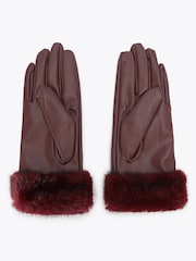 Rouge - Gants de fourrure Carvela - Image 2 de 3