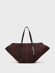 NÚNOO Brown Nora Suede Bag - Image 1 of 2