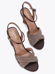 Carvela Brown Divine Embellished Heeled Sandals - Image 2 of 4